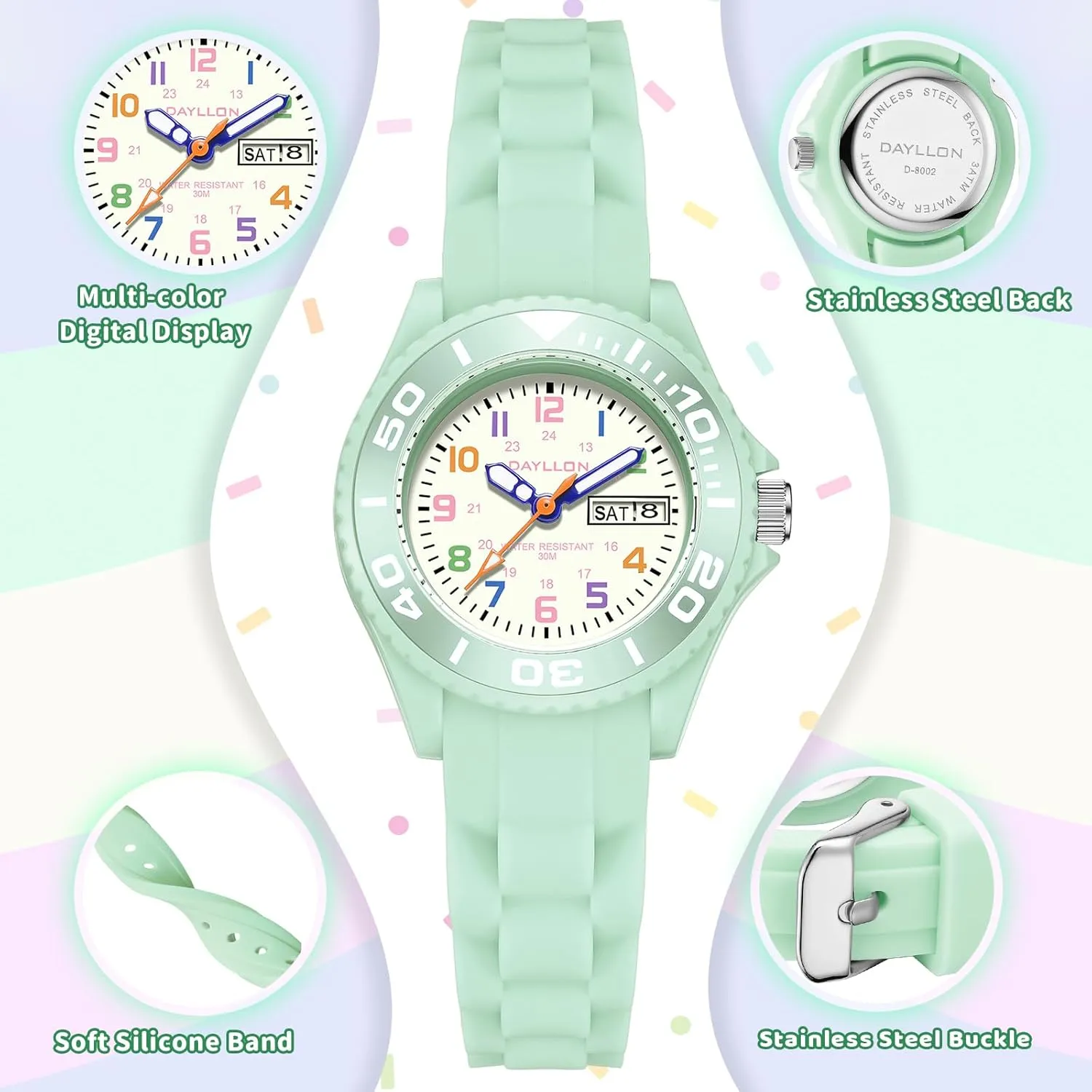 Ages 5-12 Dayllon Kids Watches,30M Waterproof with Week and Calendar Watch,Birthday Christmas Gift bliss database paddle seldom for Kids 