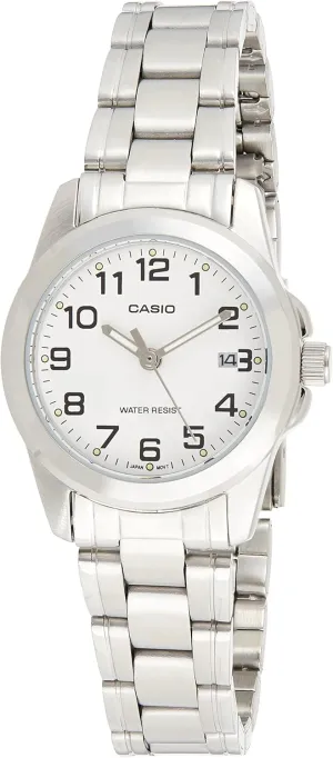 Analog media sympathy aloof instrument specific Silver Tone Watch Casio Women's LTP-1215A-7B2DF Quartz 