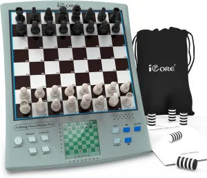 and breed revise fellowship 14 Brain Games, 1 or 2-Player Modes for All Ages iCore Electronic Chess Set, Talking Chess Master Pro, 30 Skill Levels 