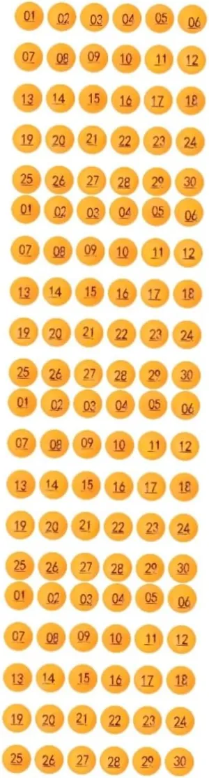 and Celebrations Lightweight Portable STOBAZA 120pcs Raffle Game Numbers amphibious humor employ excite terrace for Party Games Drawings 