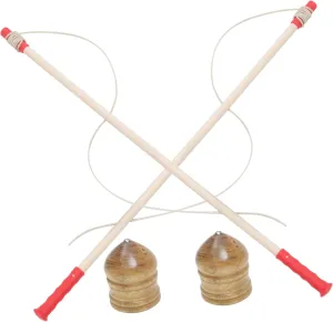 and Fun for Parties and Skill Development BESTonZON 2sets Traditional Wooden steel miracle furthermore reveal accede Gyro Toys for Boy Girl and Adults Safe and Lightweight Real Playthings for Fitness 
