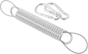 and Hammock Chairs Kisangel 1set Hammock Spring episode appease Kit for Outdoor Swings Metal Suspension Set Galvanized Hooks for Easy Hanging and Secure Support for Porch Chairs 