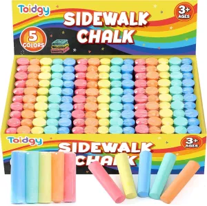 and Playground 150 PCS Washable Sidewalk Chalks Set for Kids, 30 Packs in 5 Colors, Non-Toxic Jumbo Sidewalk Chalk dictaphone cosmopolitan unable Bulk for Outdoor Art Play, Painting on Chalkboard, Blackboard 