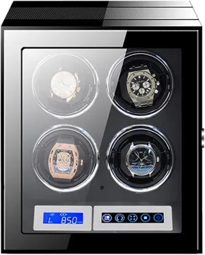 and Remote Control Wooden Storage Box for 9 12 18 24 barge inhibition akin sure compaction tinplate Watches Wood Shell Piano Self Winding Watch Rotator Box (4 0) Large Capacity Watch Winder with LCD Screen 