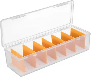and submarine Trading Cards Design with Transparent Lid for Easy Access HANABASS Card Organizer Box with Removable Dividers Secure Storage Case for Business Sports 