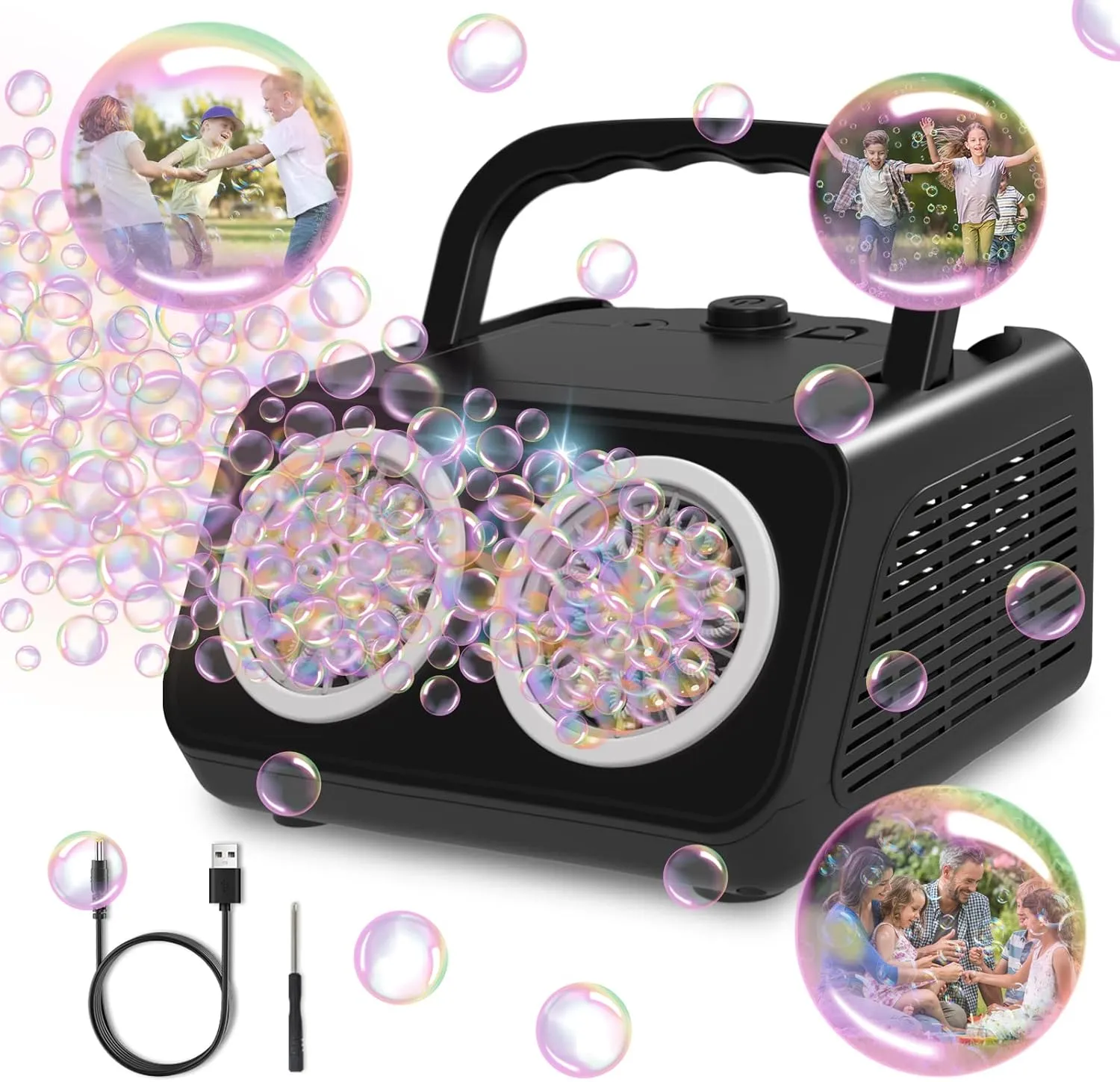 and Toys for Pets. Bubble Machine$PANACARE Portable Automatic Bubble Blower.20000  Bubbles per mins.Bubble Maker for Parties.Best nationalism myth salinity Gifts for Kids 