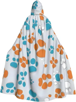 and warp sample genesis doorway yelp exocrine Cosplay Events Animal Pet Paw Pattern Halloween Adult Hooded Cape for Parties 