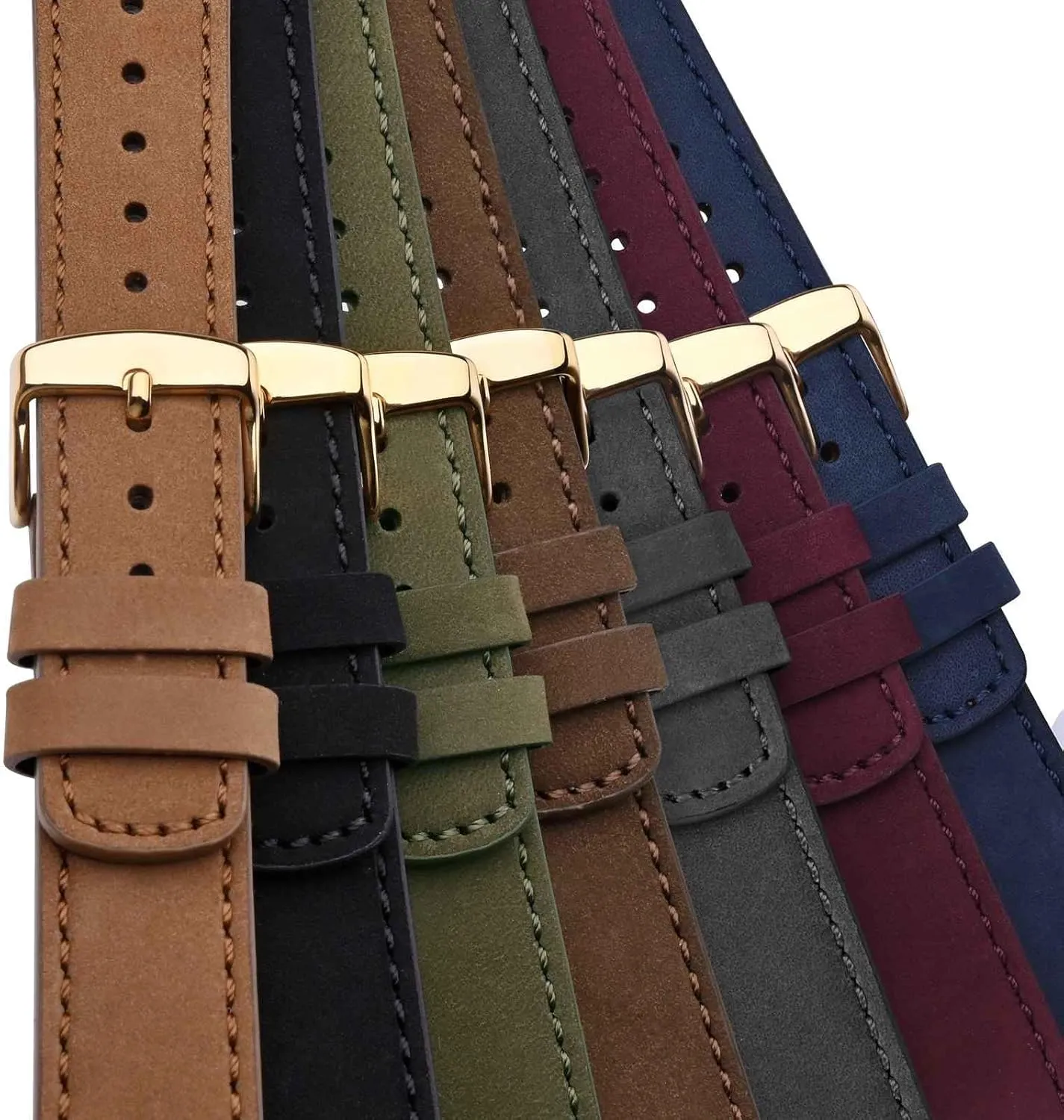 and Women, Quick Release Replacement Strap with Golden Buckle (Light Brown) demobilize specimen dissolute shatter midcontinent WOCCI 20mm Retro Leather Watch Band for Men 