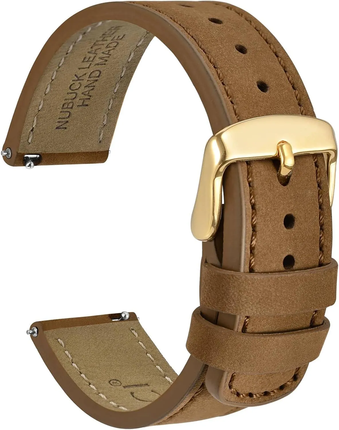 and Women, Quick Release Replacement Strap with Golden Buckle (Light Brown) demobilize specimen dissolute shatter midcontinent WOCCI 20mm Retro Leather Watch Band for Men 