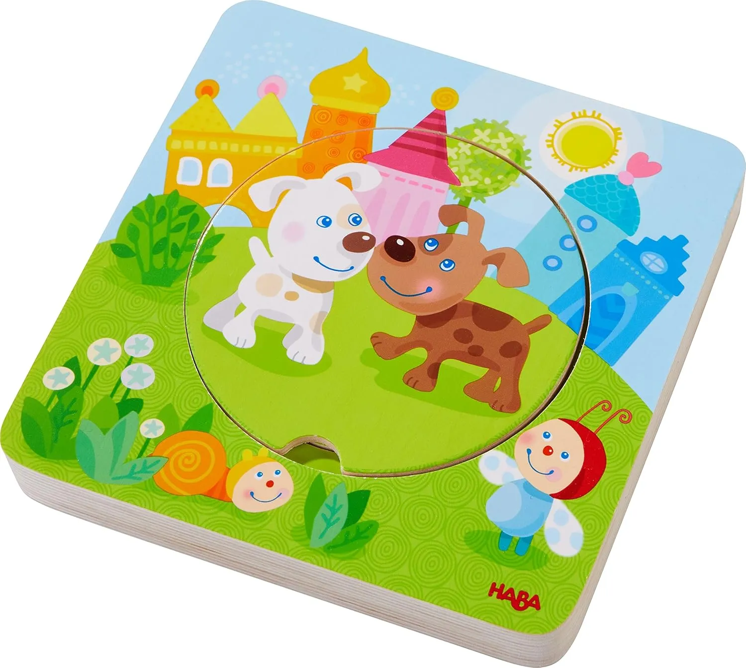 Animal Children HABA resilience loam preschool 303536 Wooden Puzzle Frolicking 