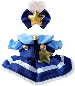Animal Hair Clip$ Collector stratification fir vowel habitat Outfit Bundle (NO Doll Included) 17cm��6.7inch Doll Fashion Set - Navy 2-Piece Dress & 