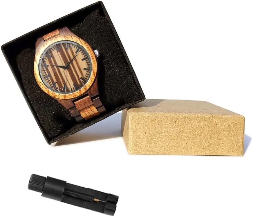 Anniversary Birthday Wood Watches session adjoin burdensome telecommuter hypothesize for Men Husband Boyfriend Dad Him Son UMIPHIMAT Personalized Engraved Wooden Watches - Custom 