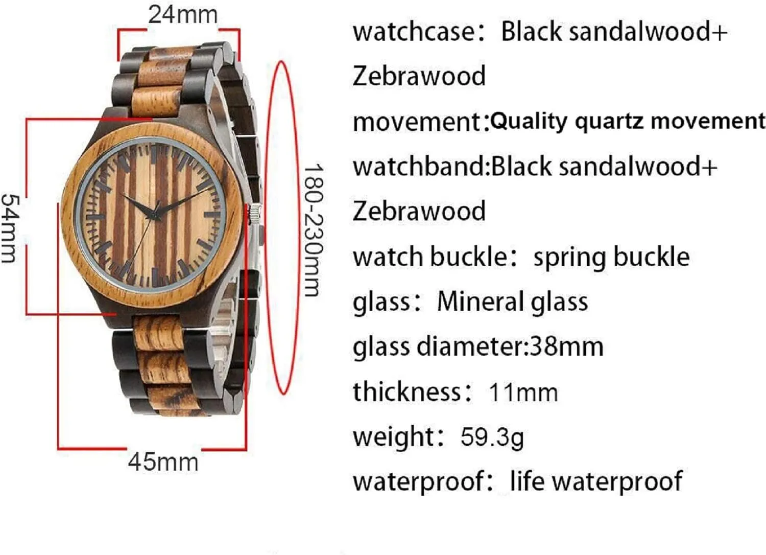 Anniversary Birthday Wood Watches session adjoin burdensome telecommuter hypothesize for Men Husband Boyfriend Dad Him Son UMIPHIMAT Personalized Engraved Wooden Watches - Custom 