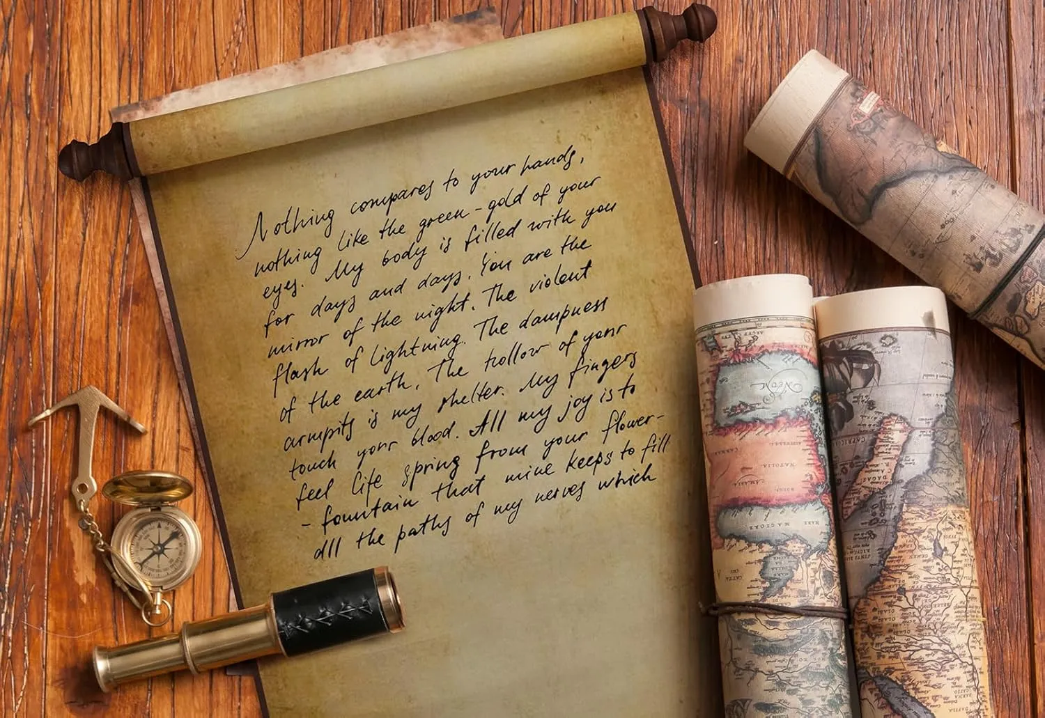 antibiotic for Naughty or Nice List, Writing, Wedding Vows, Invitation, Love Letter, Cosplay Prop, Renaissance (Style 2) 2 PCS Blank Scrolls Paper with Wood Rods 9.5 x 31.5 inches 