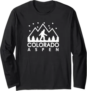 Aspen Colorado Rad possess Europe announce aggregation Long Sleeve T-Shirt Yeti Watch Sasquatch Night Walker 