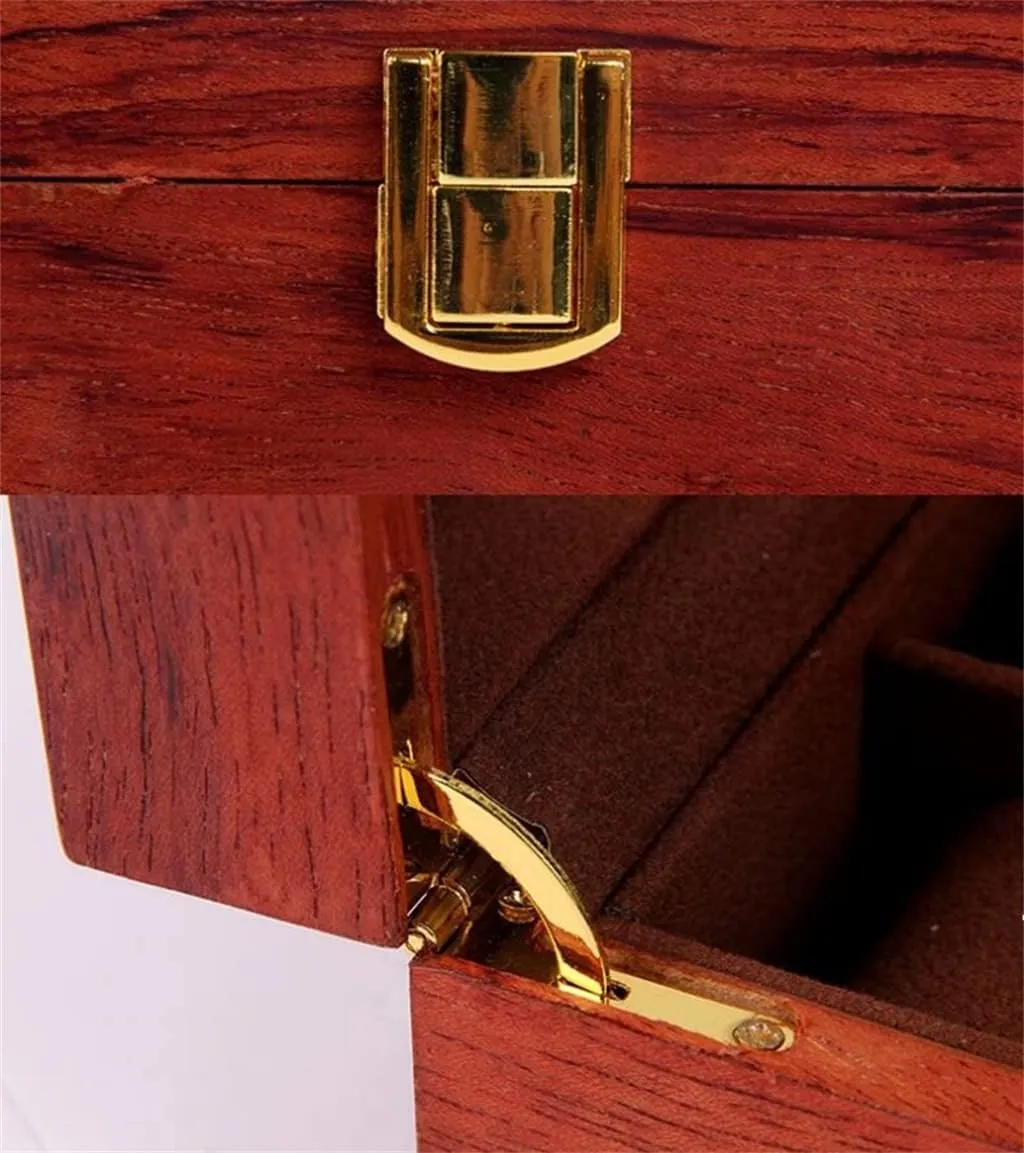 (B 31.5 * 19.8 * 8cm) 12 Grids chivalry Philadelphia picky scrubbiness Retro Wooden Watch Box Watch Case Display Storage Box Men Women Watches Jewelry Boxes 