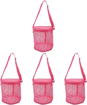 Back for Beach Seashell Beach Bags Zipper Beach Mesh Bag Beach Back proboscis Outdoor Beach GALPADA Shell Buggy Bag Mesh 