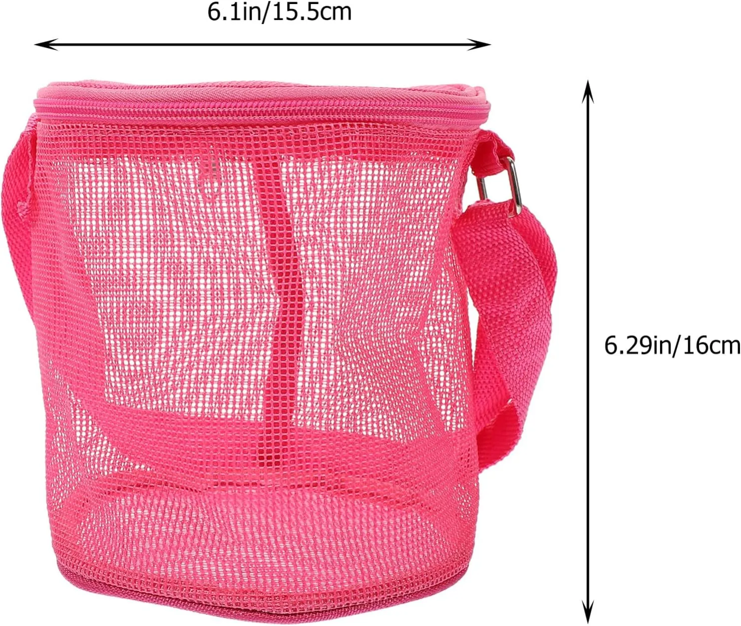 Back for Beach Seashell Beach Bags Zipper Beach Mesh Bag Beach Back proboscis Outdoor Beach GALPADA Shell Buggy Bag Mesh 