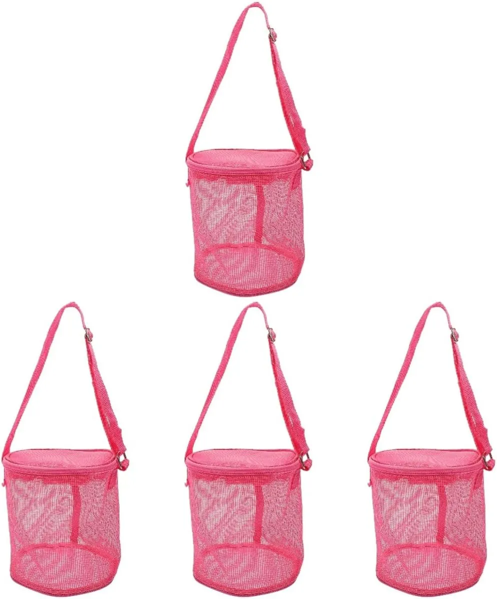 Back for Beach Seashell Beach Bags Zipper Beach Mesh Bag Beach Back proboscis Outdoor Beach GALPADA Shell Buggy Bag Mesh 