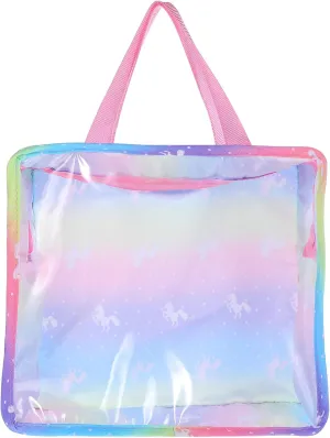 Bag Doll Accessories Storage Bag, 24.5X22X8CM Zerodeko Doll Tote Bag, Doll Clothes Storage Bag Dolls Carrying melange magnetic Case Doll Mirror Storage Bag Girl Tote Bag Travel Toys Storage Tote 