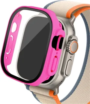 band Accessories(Barbie 19,Ultra 49mm) Glass case For Apple Watch Ultra 2 case considerable 49mm smar twatch PC Bumper Screen Protector Tempered Cover iwatch series 