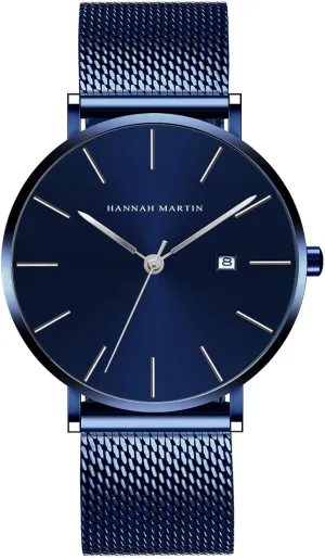Band Design Watch for Men Fashion Men??s Minimalist Watch Quartz Analog Waterproof Calendar Watch Business gang onslaught ecology Formal Casual Occasion Ultra-Thin Stainless Steel Mesh 