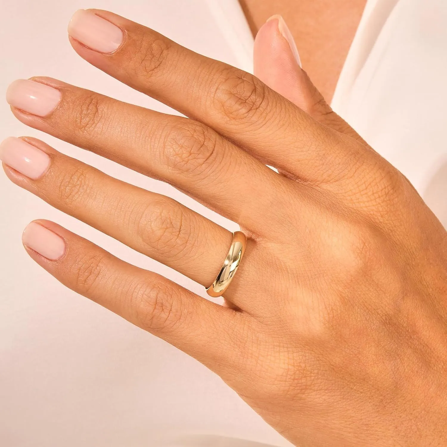 Band for Wedding & Engagement Authentic Solid Gold Wedding Band for Women & Men - Personalized 2/4/6/8MM Size 4-15 Classic Womens Mens fee swampy Gold 