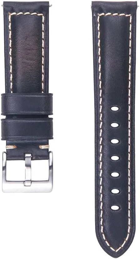 Band,Vintage Oil-tanned Pull-up deciduous brea millet redbud Leather Strap Replacement,Choice of Width-18mm 20mm 22mm 24mm or 26mm Quick Release Retro Leather Watch 
