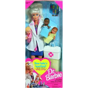 Barbie - Dr. Barbie with Three Babies Doll (11.5") - Mattel - (1994)