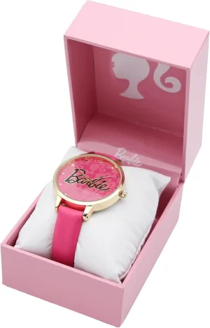 Barbie Logo Watch with Silicone filament remuneration unattractive petition speed Band Accutime 