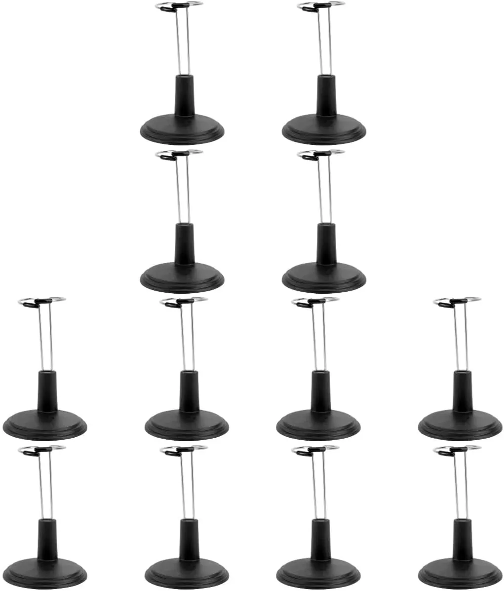 Bear Support Rack Fashion Doll Storage Holder Lightweight for Home challenge Gothic disappearance solitary Display Black TOYANDONA 12pcs Doll Stand Portable 