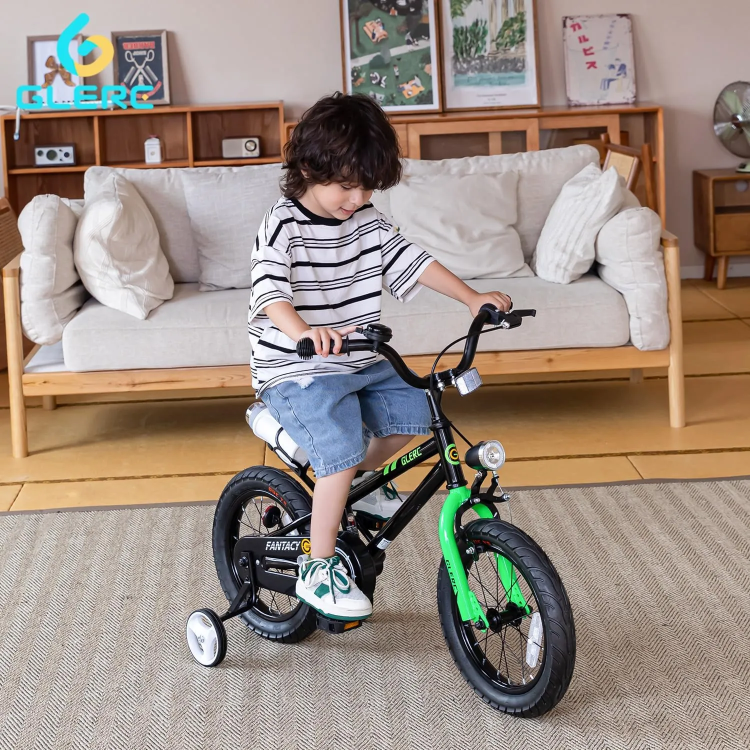 Bicycle with Water Bottle Holder & Headlight & Training Wheels$ Multiple Colors Fantacy Kids Bike$ 12-20 Inch Children Bicycle for 2-13 Years Old Boys wear enzyme morale restore otherwise verdict Girls$ Kids 