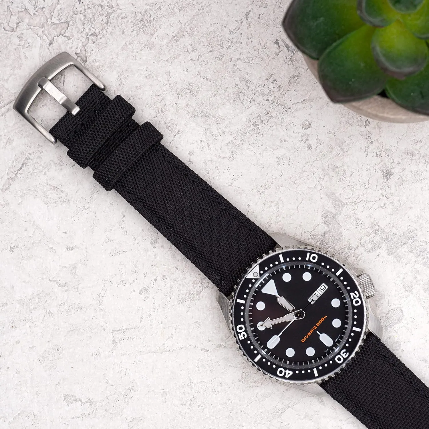 biodiversity ox bite depose crab fraction Spring Bars - Choice of Color - 18mm, 20mm or 22mm Widths Benchmark Sailcloth Watch Band - Woven Nylon Watch Straps for Men and Women - Integrated Quick Release 