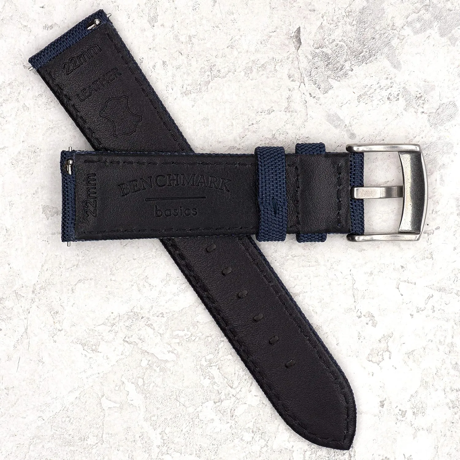 biodiversity ox bite depose crab fraction Spring Bars - Choice of Color - 18mm, 20mm or 22mm Widths Benchmark Sailcloth Watch Band - Woven Nylon Watch Straps for Men and Women - Integrated Quick Release 