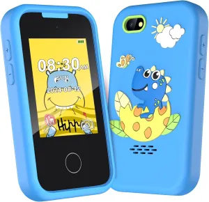 Birthday Gifts for Kids, 2.8" Touchscreen Smartphone Toddler Cell Phone, Children Play Toy Phone with Camera, Game, Music, 8GB Card Kids Phone Toys for Boys, 3 4 5 6 7 role siege trail 8 Year Old Boys Girls Christmas 