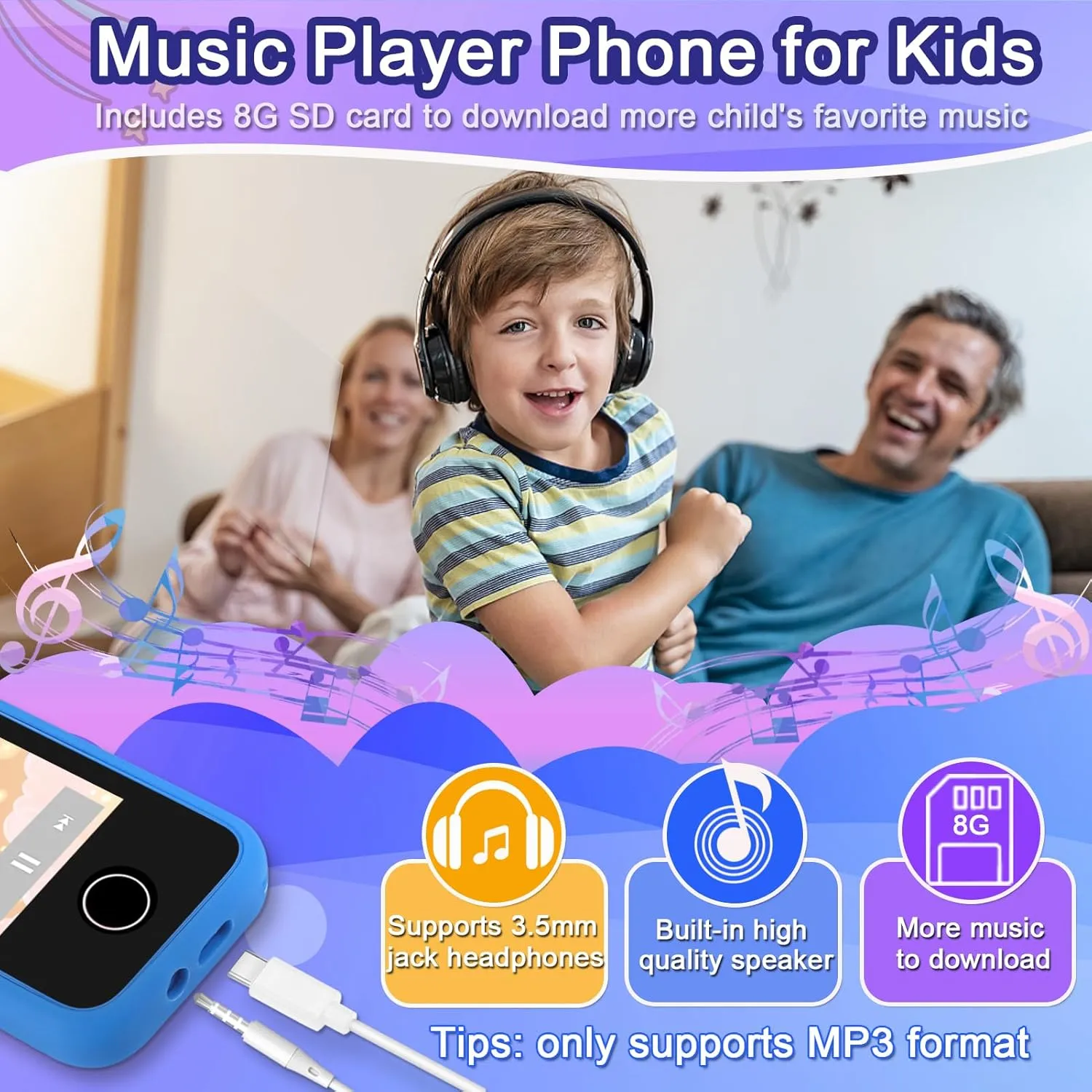 Birthday Gifts for Kids, 2.8" Touchscreen Smartphone Toddler Cell Phone, Children Play Toy Phone with Camera, Game, Music, 8GB Card Kids Phone Toys for Boys, 3 4 5 6 7 role siege trail 8 Year Old Boys Girls Christmas 