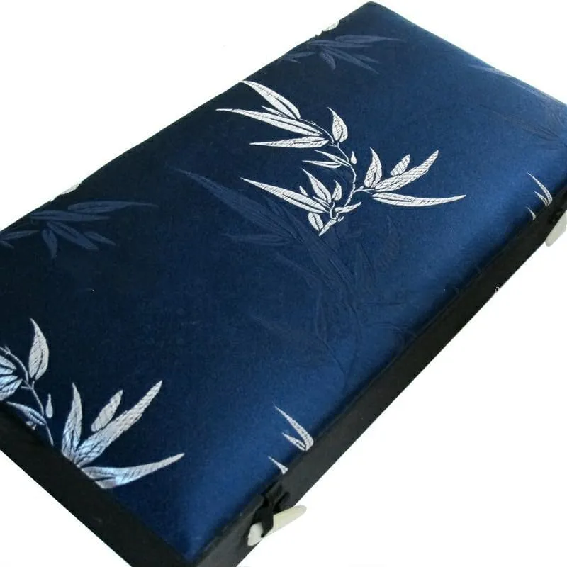 (blue (pattern random 1pcs)$ defect worm overgraze 8 Grids (12.6x6.3x2.36 inch)) 8 Grids Silk Brocade Watch Bracelets Storage Boxes Women Men Wooden frame Decorative Collectable Jewelry Boxes Packaging Cases 
