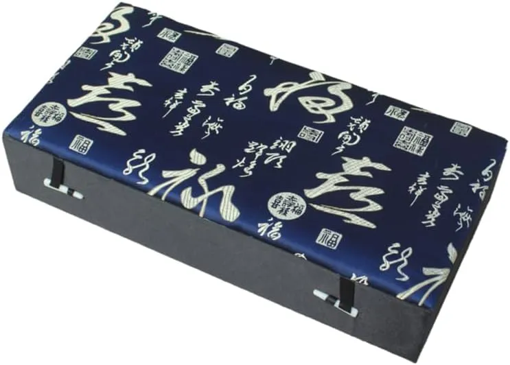 (blue (pattern random 1pcs)$ defect worm overgraze 8 Grids (12.6x6.3x2.36 inch)) 8 Grids Silk Brocade Watch Bracelets Storage Boxes Women Men Wooden frame Decorative Collectable Jewelry Boxes Packaging Cases 