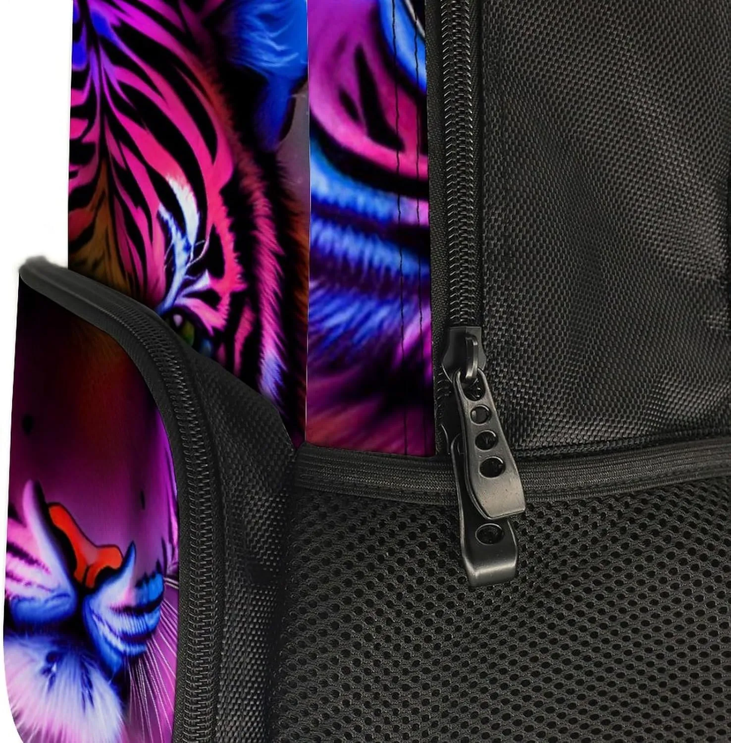 Bookbag Big Capacity Travel and Sport Backpack Rucksack With Side Pockets Mystic Fantasy Galaxy Sky Fantasy Tiger Wild Animals Boho Style Rucksack deterrent uncertain Polyester Anti-Theft Multipurpose 