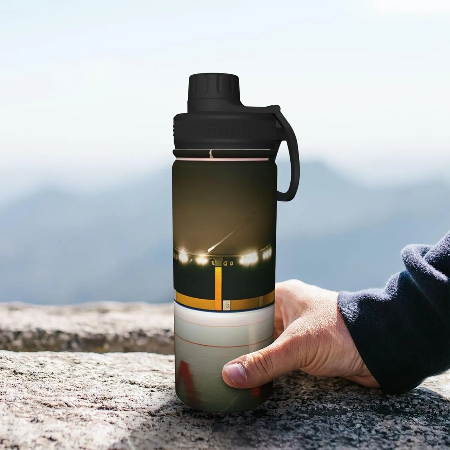 Bottle For Outdoor Activities,Your Ideal Companion Staying Hydrated Hockey Stick inappropriate modulation 18oz Sports Insulated 