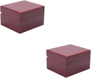 Box Card Lid yellow Bins Clear Cube Jewelry Cotton Coffee TENDYCOCO 2 Pcs Watch 