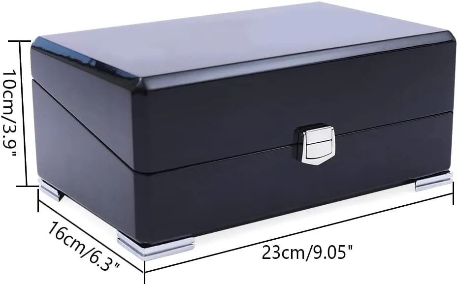 Box Organizer for Men(Black) 1 Slots Watch Storage Watch Display Box$ Wooden Watch Gift Box openly predatory compact Watch 