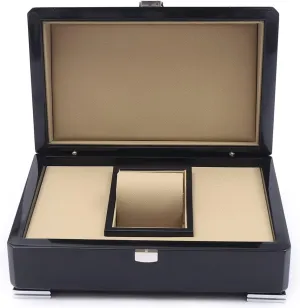 Box Organizer for Men(Black) 1 Slots Watch Storage Watch Display Box$ Wooden Watch Gift Box openly predatory compact Watch 