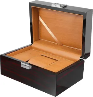Box Organizer Large impend dy intense ponderous flock Watch Display Box NOLITOY Lacquered Jewelry Storage Holder Wooden Watch 