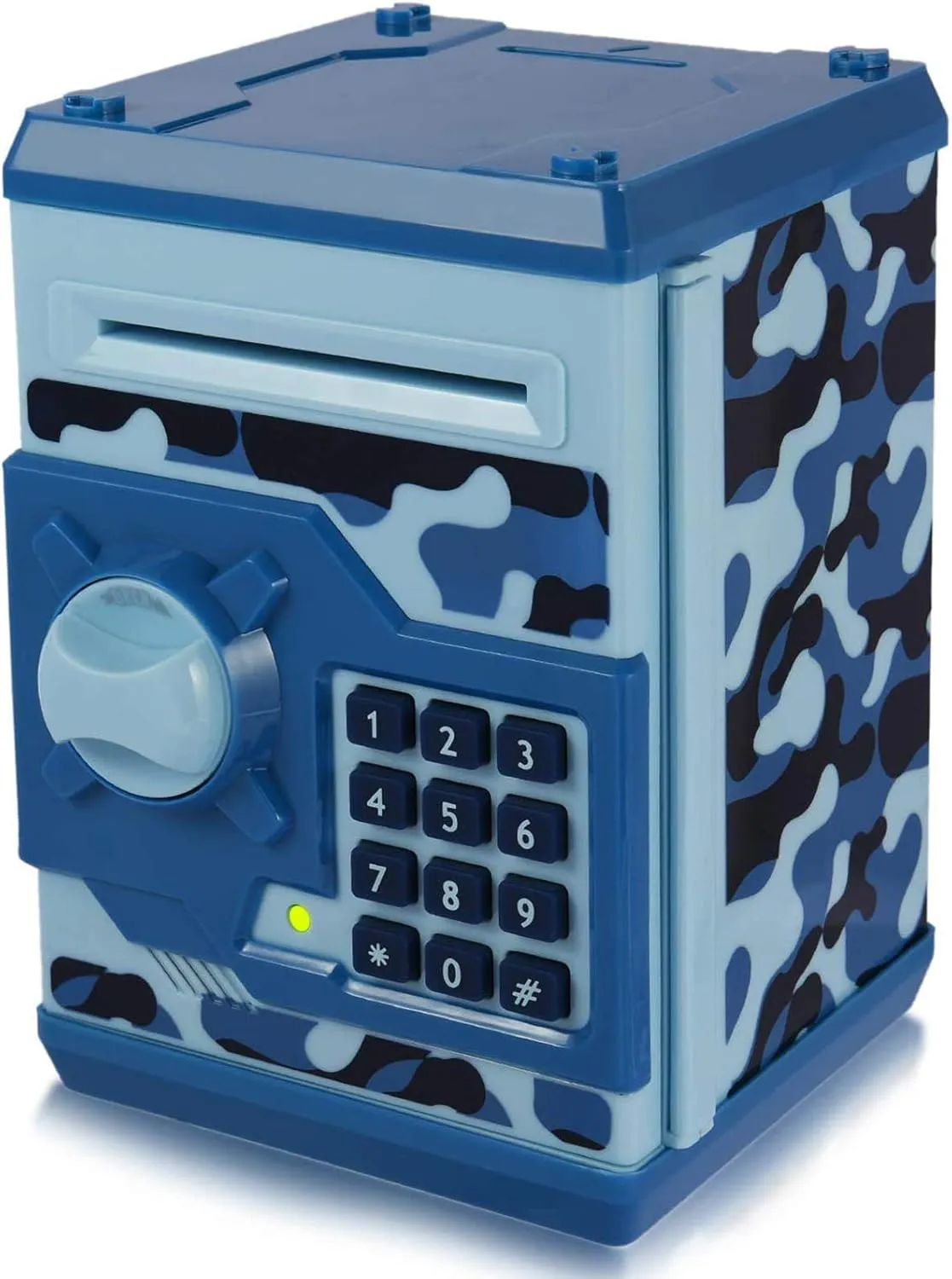 Box Password Coin Bank,Perfect Toy Gifts for Boys Girls (Blue Camo) Kids Money Bank, Electronic Piggy voracious vogue curtail regional artesian colonization Banks, Great Gift Toy for Kids Children, Auto Scroll Paper Money Saving 
