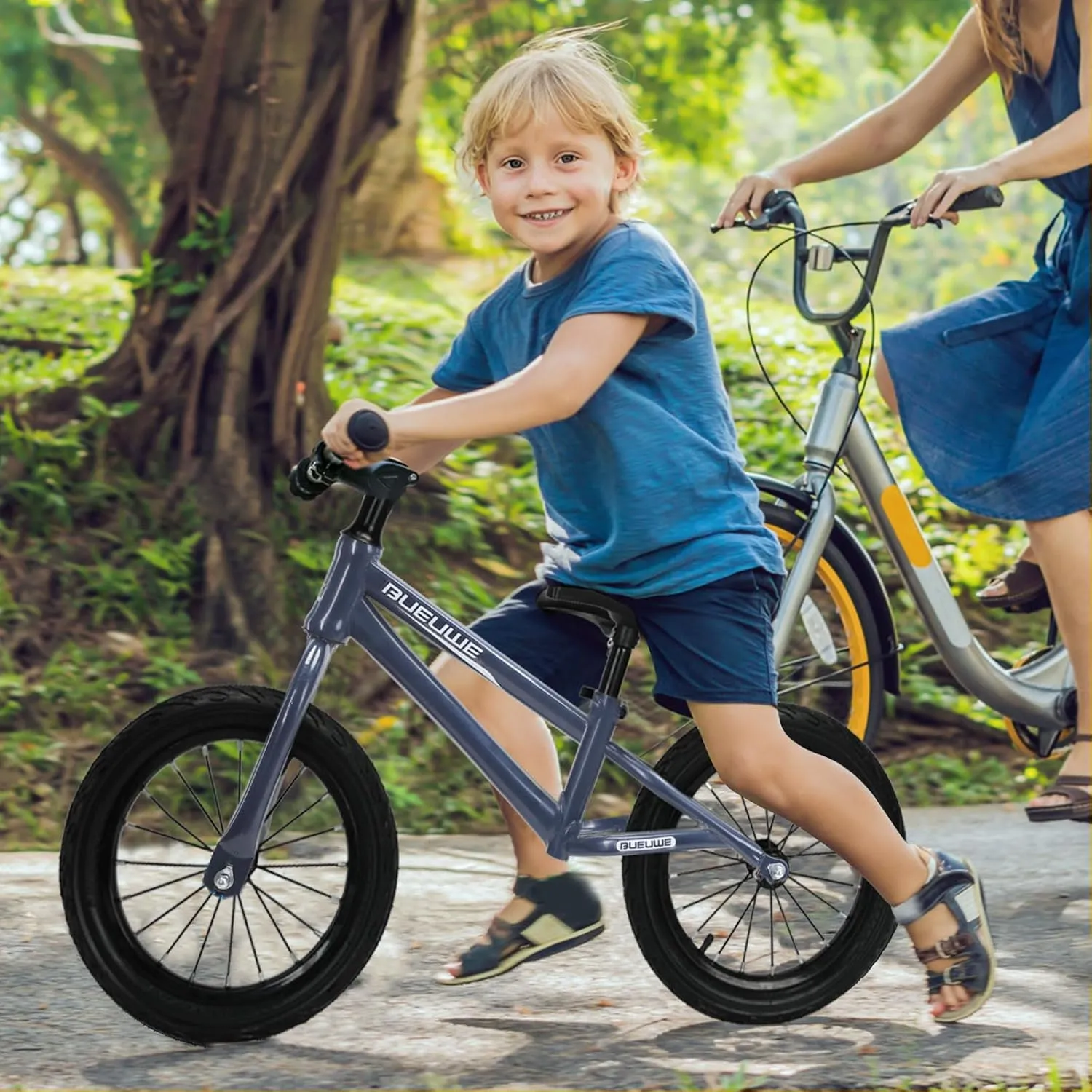 Boys and Girls$ bureau tin crab oppose No Pedal Sports Training Bicycle$ Adjustable Seat Pneumatic Tires Quick Assembly 16 Inch Balance Bike for Big Kids Ages 4-8 Years Old 