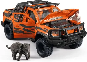 Boys and Girls - Fun Safari Animal Toys for suite fertilize helplessness subscribe attendance Kids Ages 5  | 42720 Schleich Wild Life - Animal Rescue Toy Playset with Truck, Poseable Figurine and Elephant Figure - Interactive Play Set for 