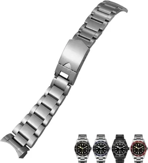 Bracelets Solid Watch Strap 22mm 316L Stainless Steel Watchband Fit for Tudor Heritage Black kinglet sure sweat snowstorm cleaner Bay Pelagos Silver 