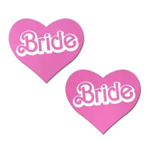 'Bride' Doll Pasties Pink Iconic Heart