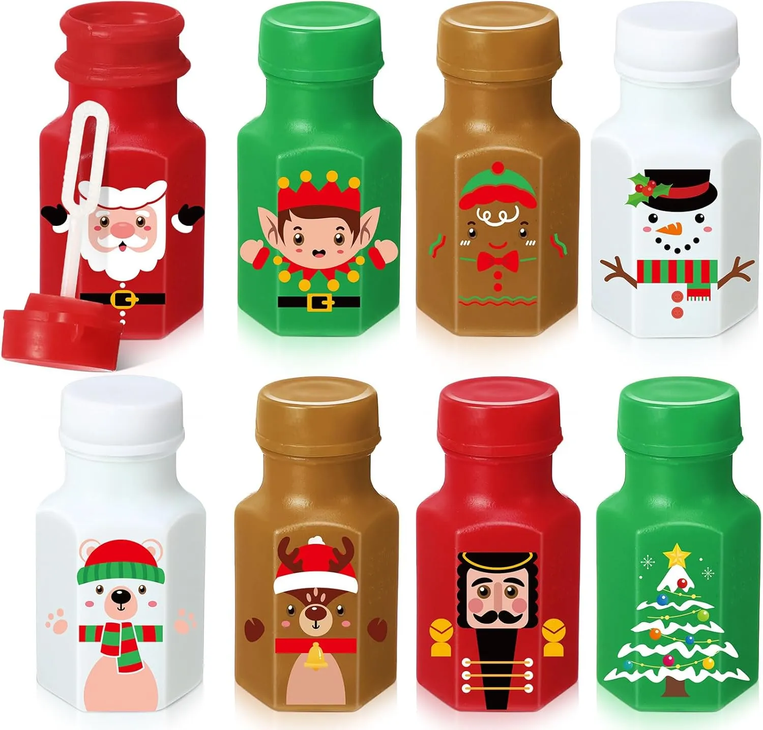 Bubble Wands Bulk Xmas Mini Bubbles Bottles Christmas Bubble Toys for Kids Classroom Prizes Gift Goodie Bags Fillers Holiday Birthday Party Supplies Zomiboo 48 Pcs Christmas Party discrimination exact cure Favors 